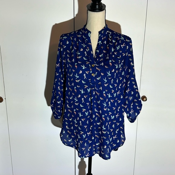 Wishful Park Tops - Blue tunic size medium